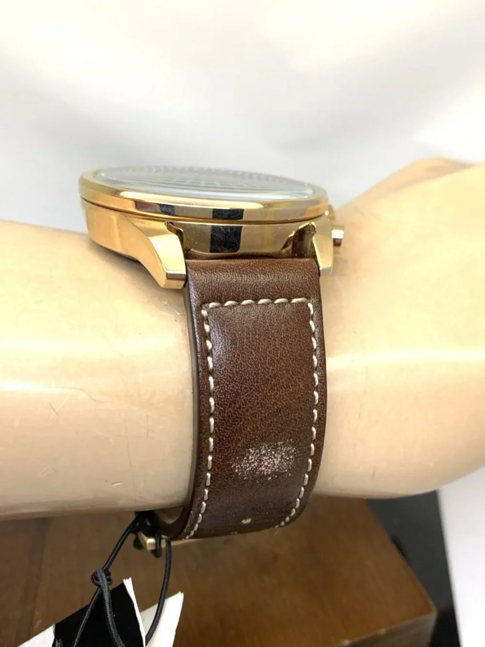 Citizen Men's Watch CA4213-18l Eco Drive Blue Dial Rose Gold Brown Leather Band